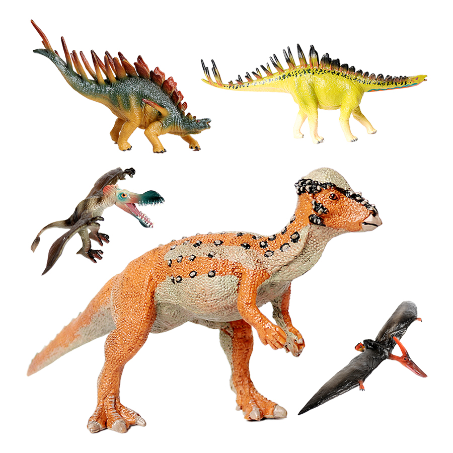 Kids Toys Reviews - دمى ديناصورات بلاستيكية من العصور القديمة،