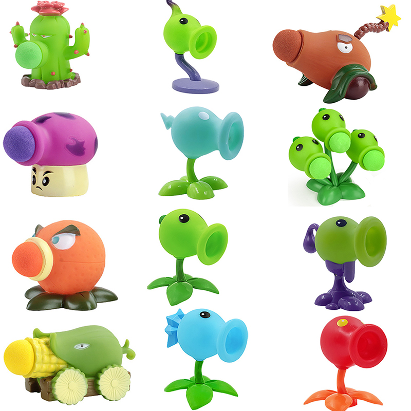 Kids Zombie Toys - 1 قطعة النباتات مقابل الكسالى Peashooter
