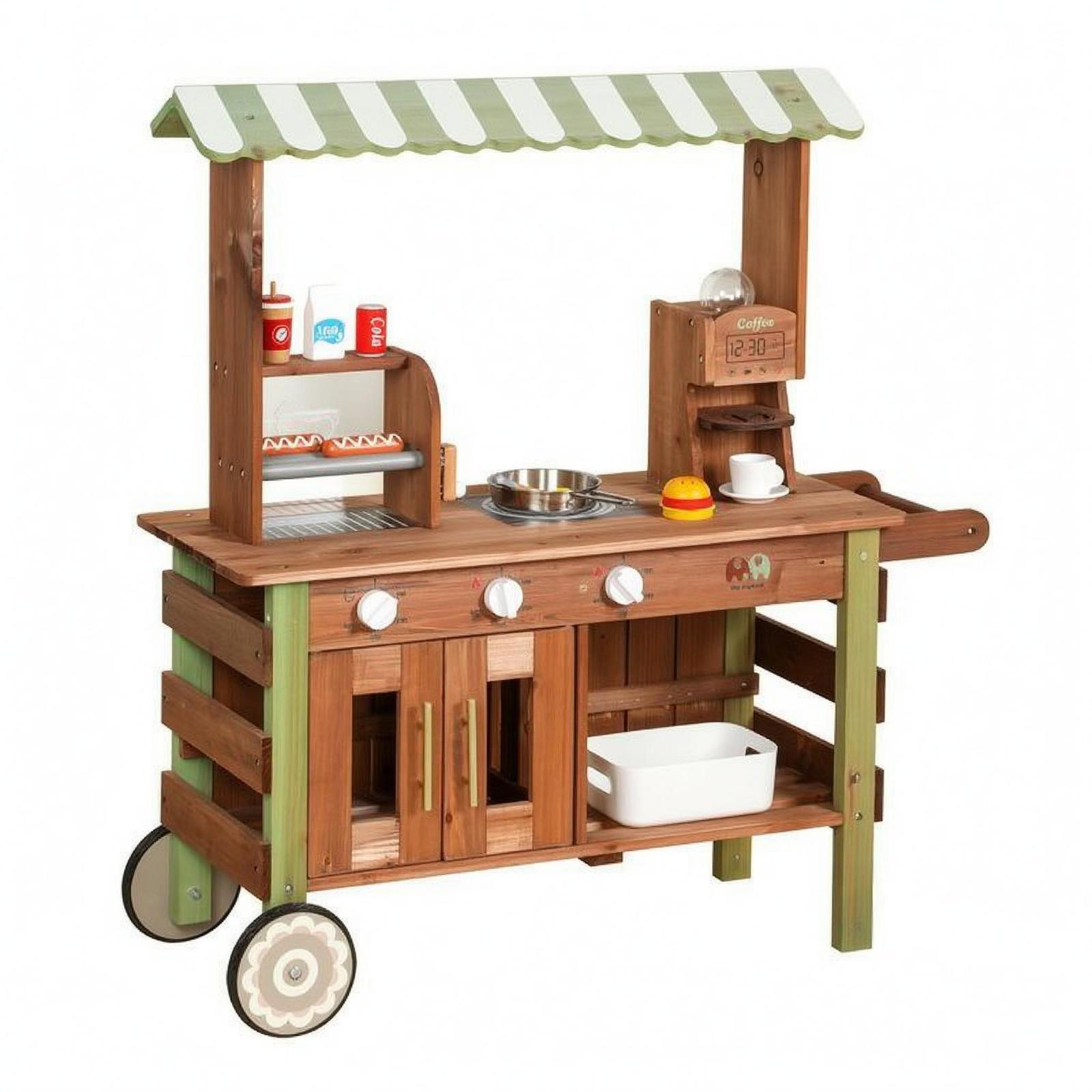 مجموعة ألعاب مطبخ وسوق خشبية ل - مراجعة Kids Toys Kitchen Set وسعره