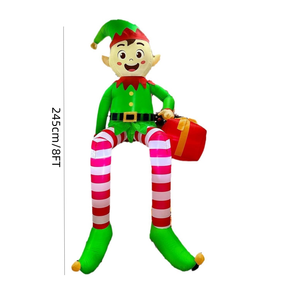 8FT عيد الميلاد المطاطية يجلس  - مراجعة Kids Toys Xmas وسعره